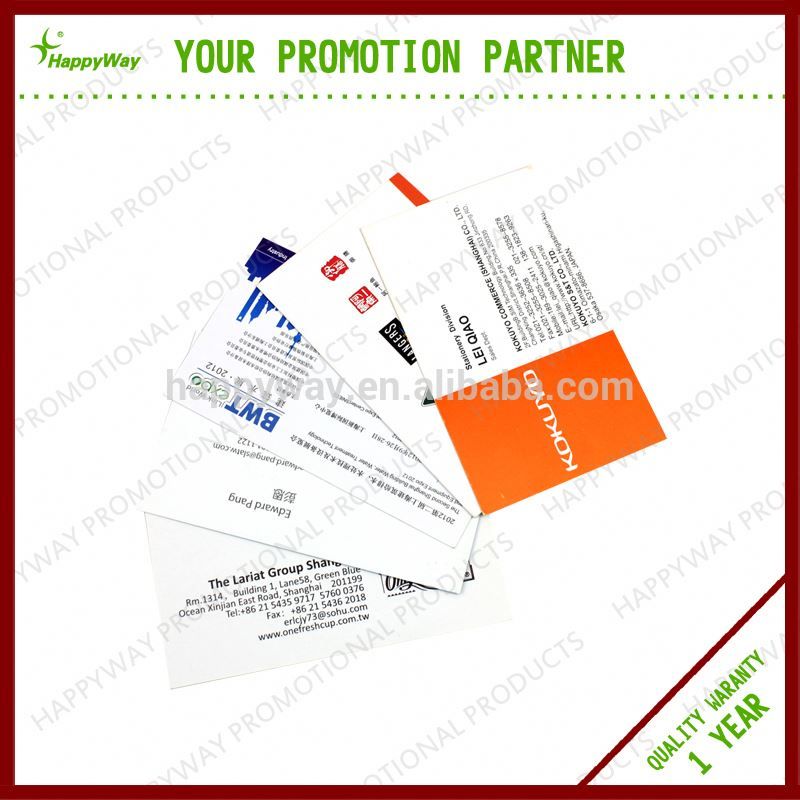 full color paper business card