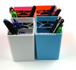 High Quality Plastic Pen Holder,Custom Pen Holder,Promotional Table Pen Holder