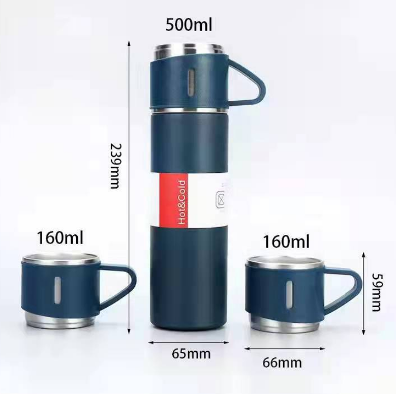 Promotional Business Gift Bottle Mug Cup Set Vacuum Flask Set