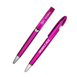 Plastic logo ball point pen with enterprise gift custom