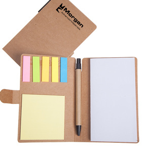Vintage Customized Sticky Notepads And Pen MOQ1000PCS 0703004 One Year Quality Warranty