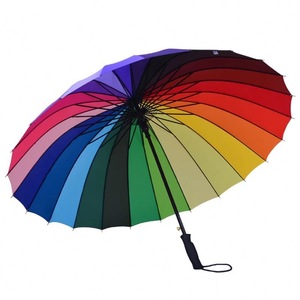 Impressive Rainbow Golf Umbrella, MOQ 100 PCS 0606016 One Year Quality Warranty