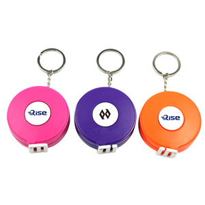 Promotional Plastic Key Chain with Digital Body Tape Measure