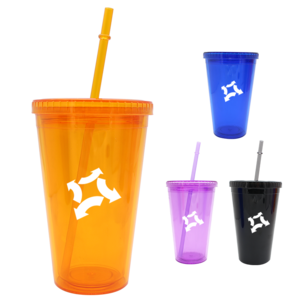 Custom Logo Multi Color Transparent Plastic Cup